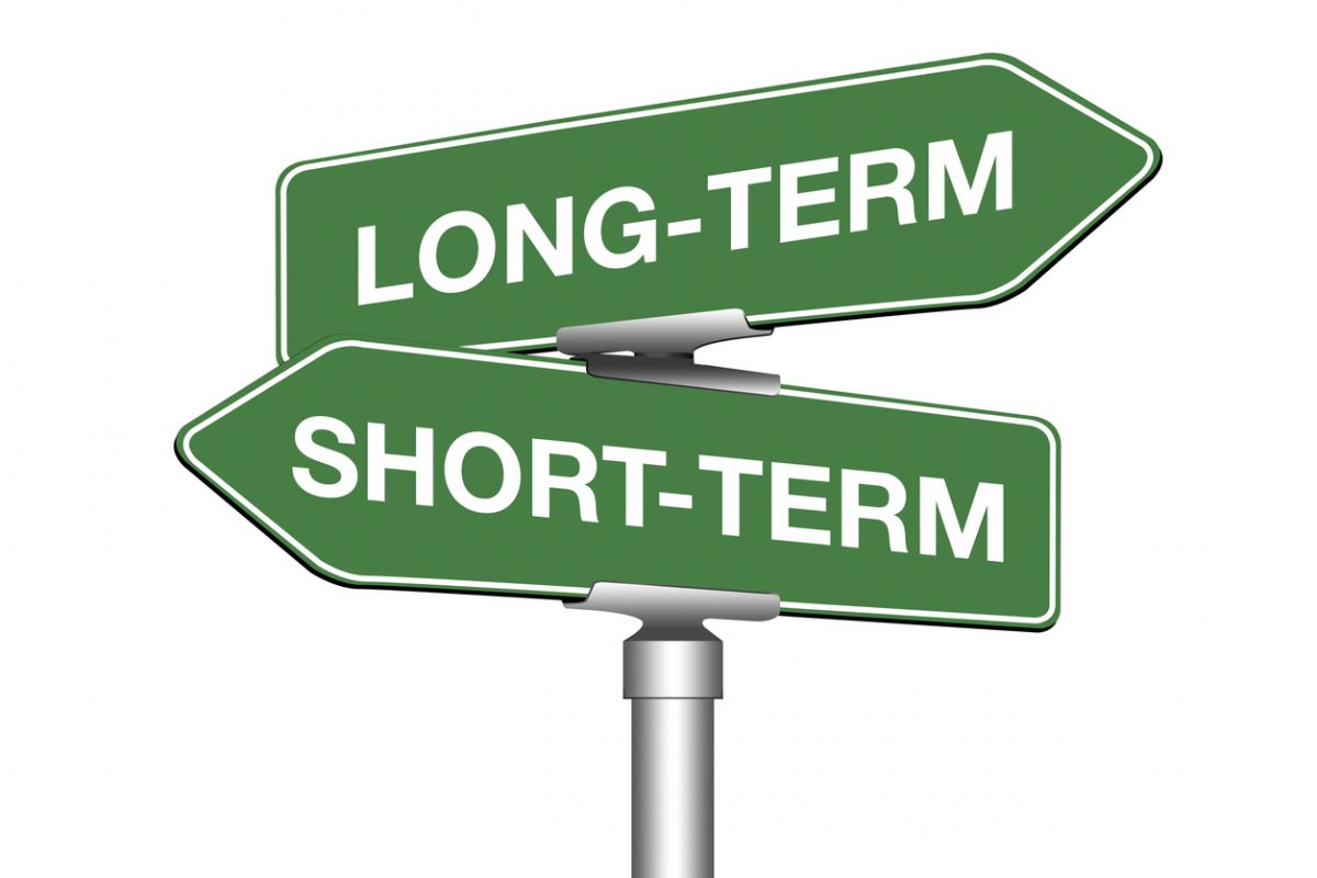 Long term and short term road signs
