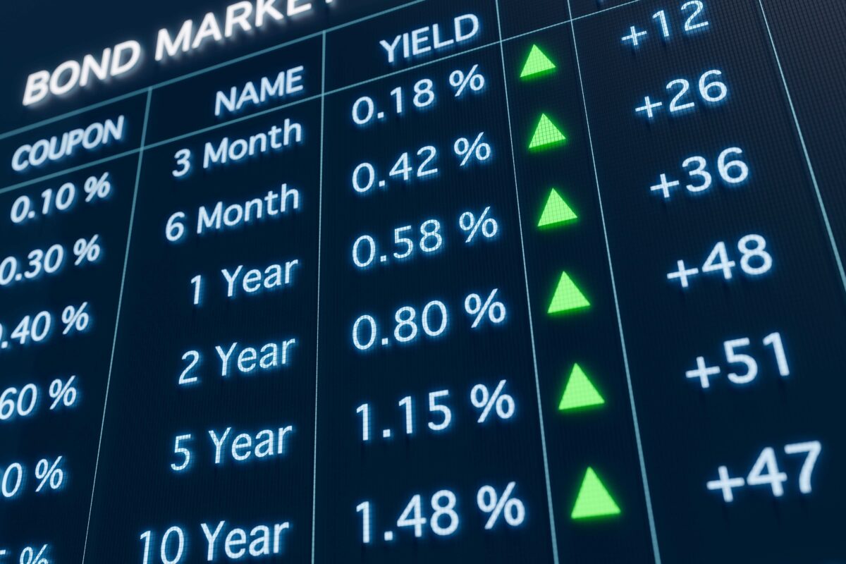 Graphic illustrating bond market data